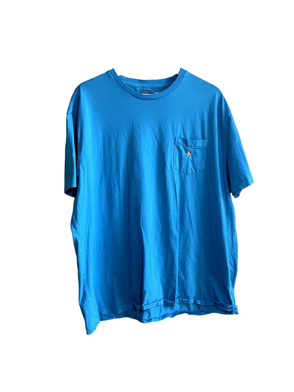 polo ralph lauren blue short sleeved t-shirt pony‎ men's XL classic fit cotton